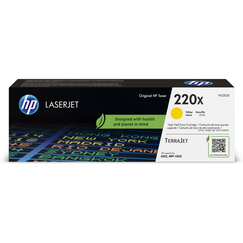 HP 220X / W2202X Original Toner Gelb für ca. 5.500 Seiten